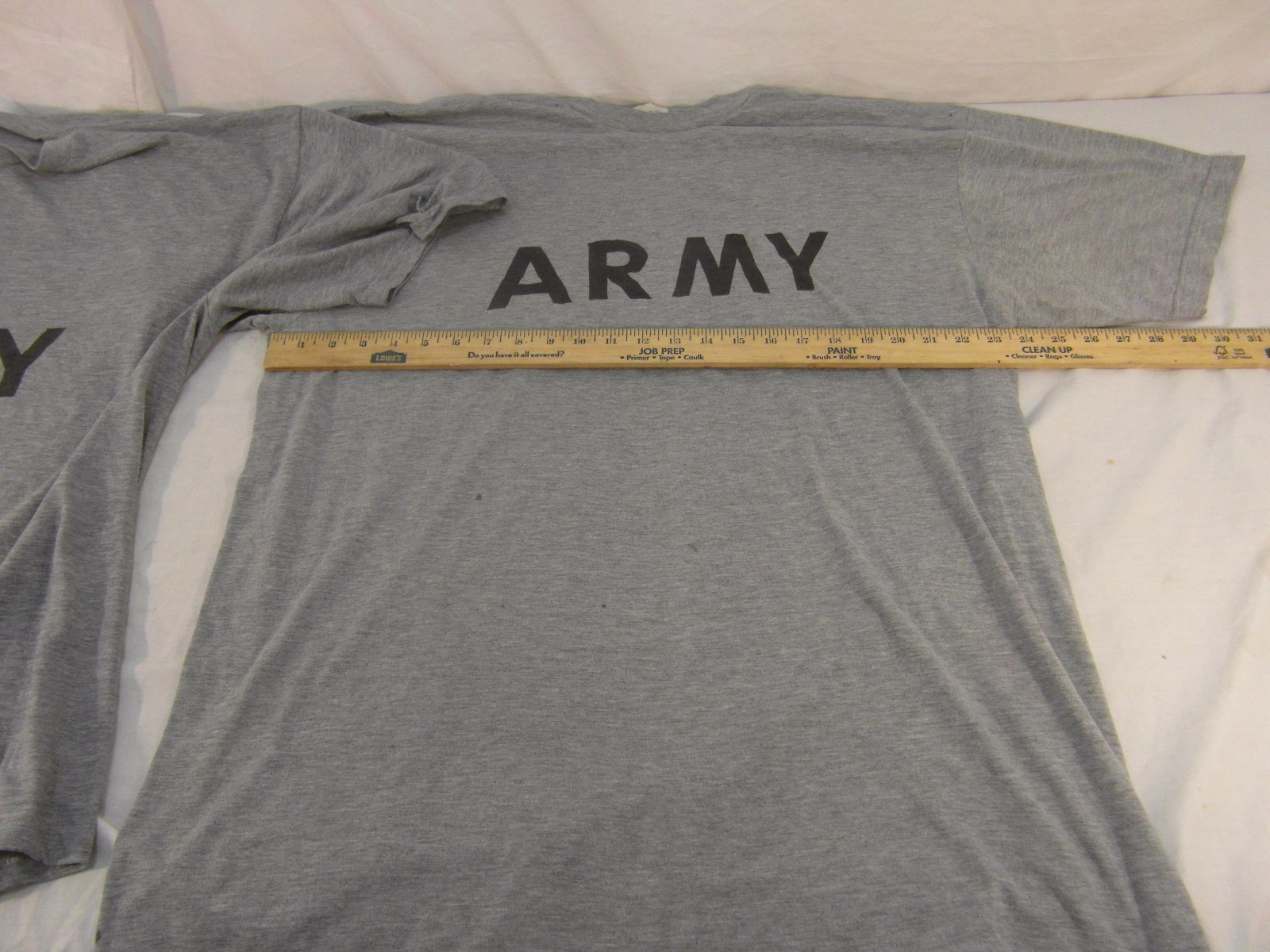 (2) US Army IPFU Short Sleeve T-Shirts Reflective Physical Training Gray 31512