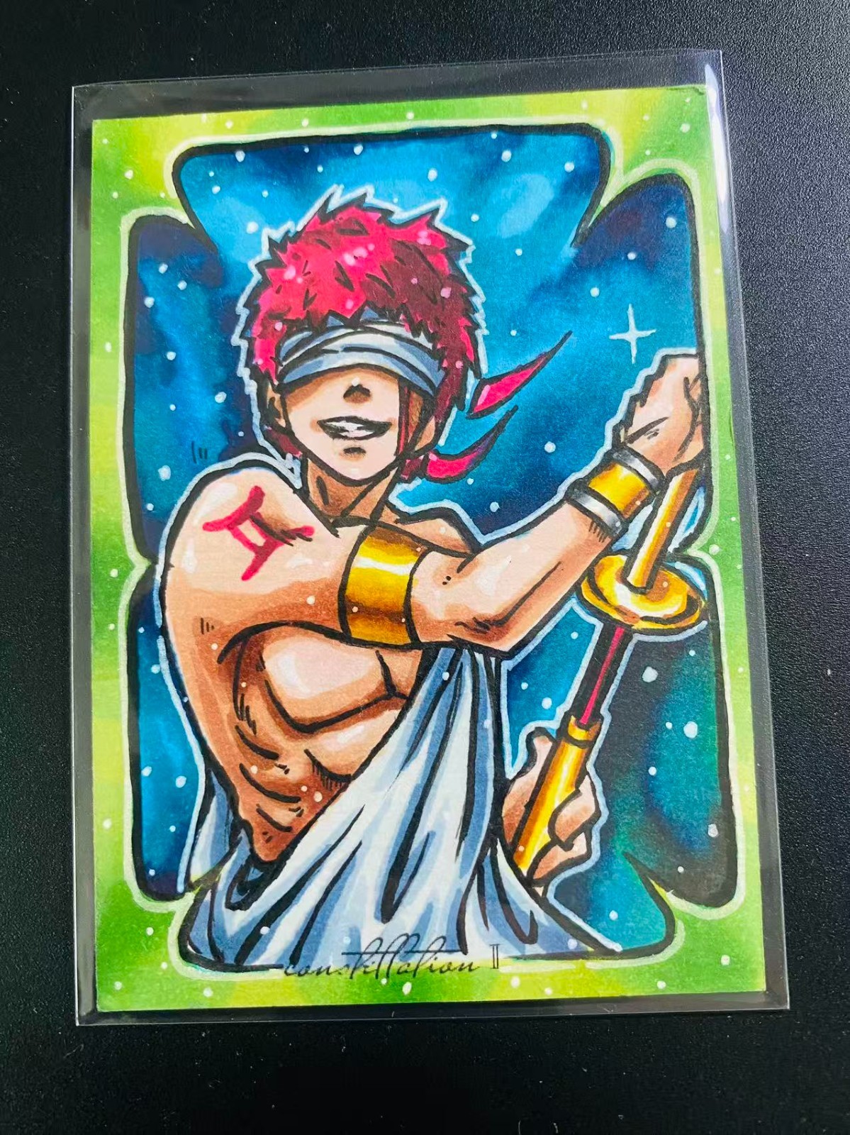 Chensu Studio Constellation Gemini 1/1 Origin Sketch Card by Baiduxiongmao #A