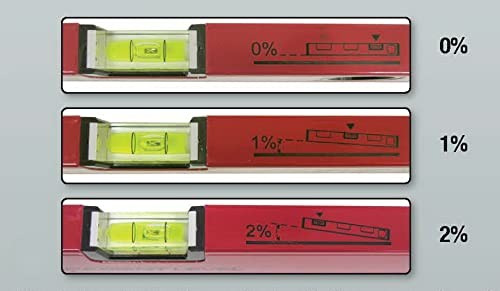 Kapro - 105 Topgrade Gradient Box Level - with Slope 48-Inch, Red