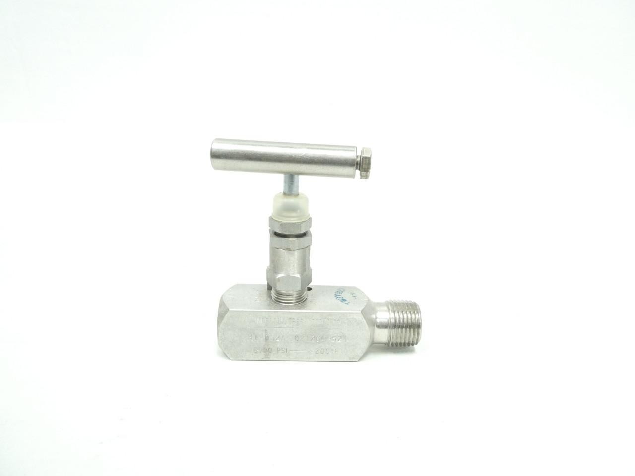 Anderson Greenwood H1VDS24 021264-521 Needle Valve 1/4in X 1/2in Npt 6000psi