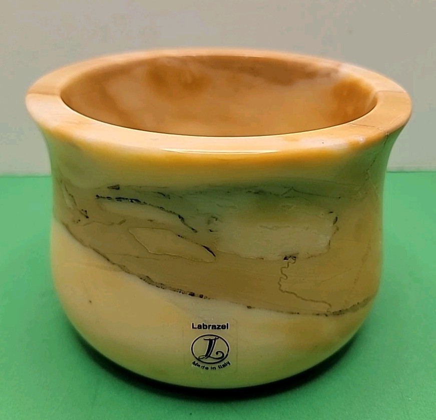 Handcrafted Ambarino Onyx Tumbler By Labrazel. Measures - 4.25" x 3.25" - No Lid
