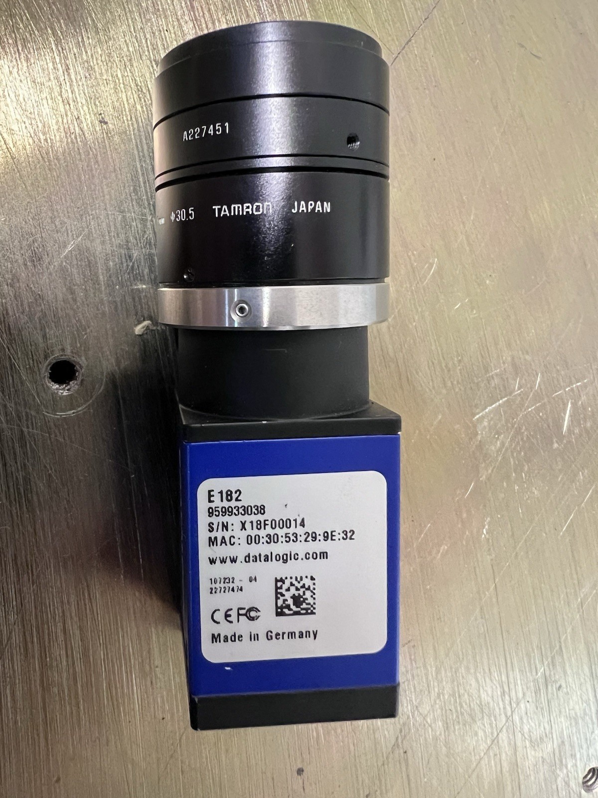 Datalogic MX-E20-2-P-1 Vision Controller w/ E182 Camera & Tamron Lens
