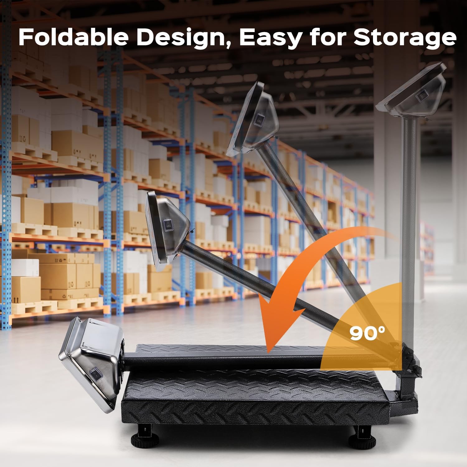 Postal Scale Digital Price Computing Foldable Industrial Steel Platform 660 lbs
