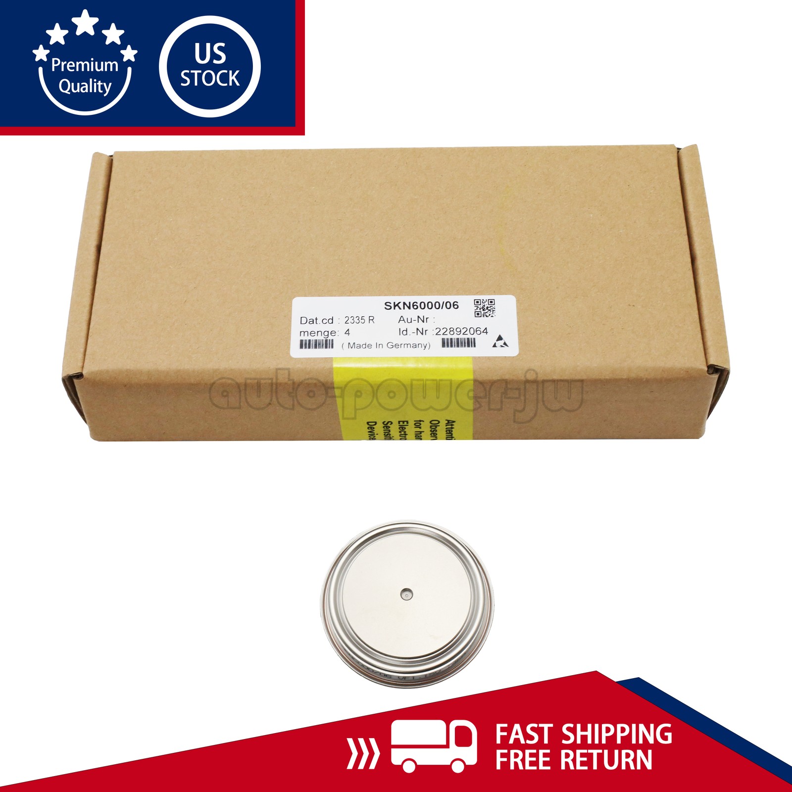 Disk Diode Module SKN6000/06 For Semikron VF1.15V 14KA US