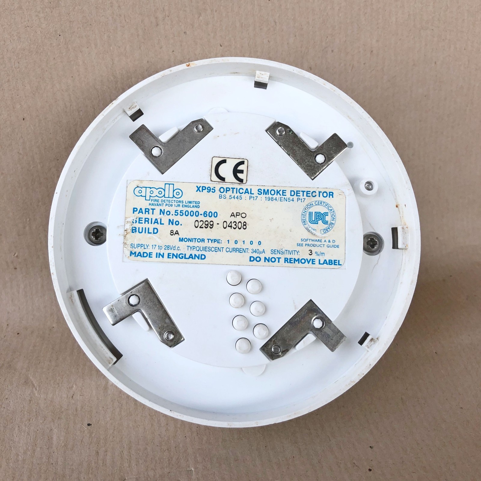 APOLLO 55000-600 APO XP95 OPTICAL SMOKE DETECTOR