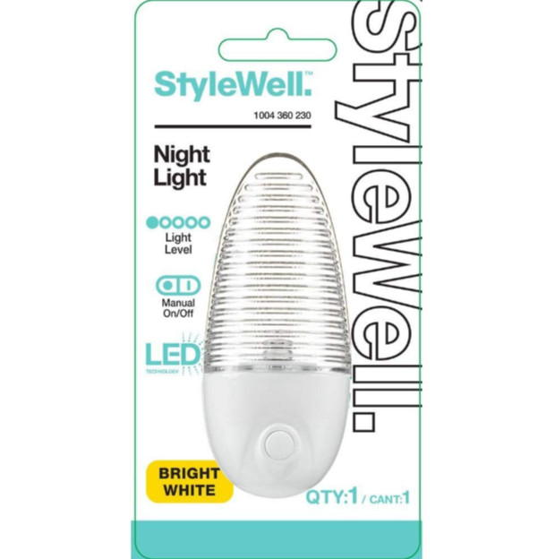 StyleWell Manual LED Night Light
