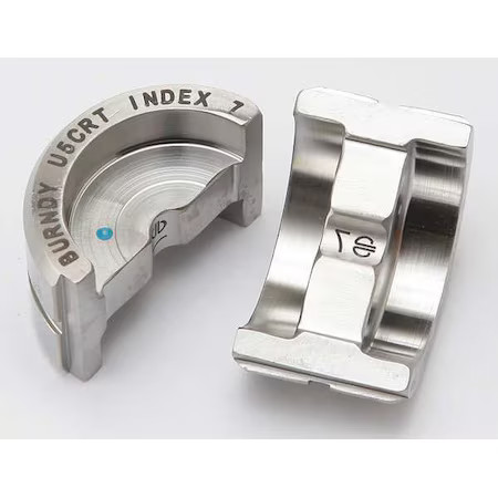 Burndy U5crt Crimping Die, U Style, 12 Tons, 6 Awg