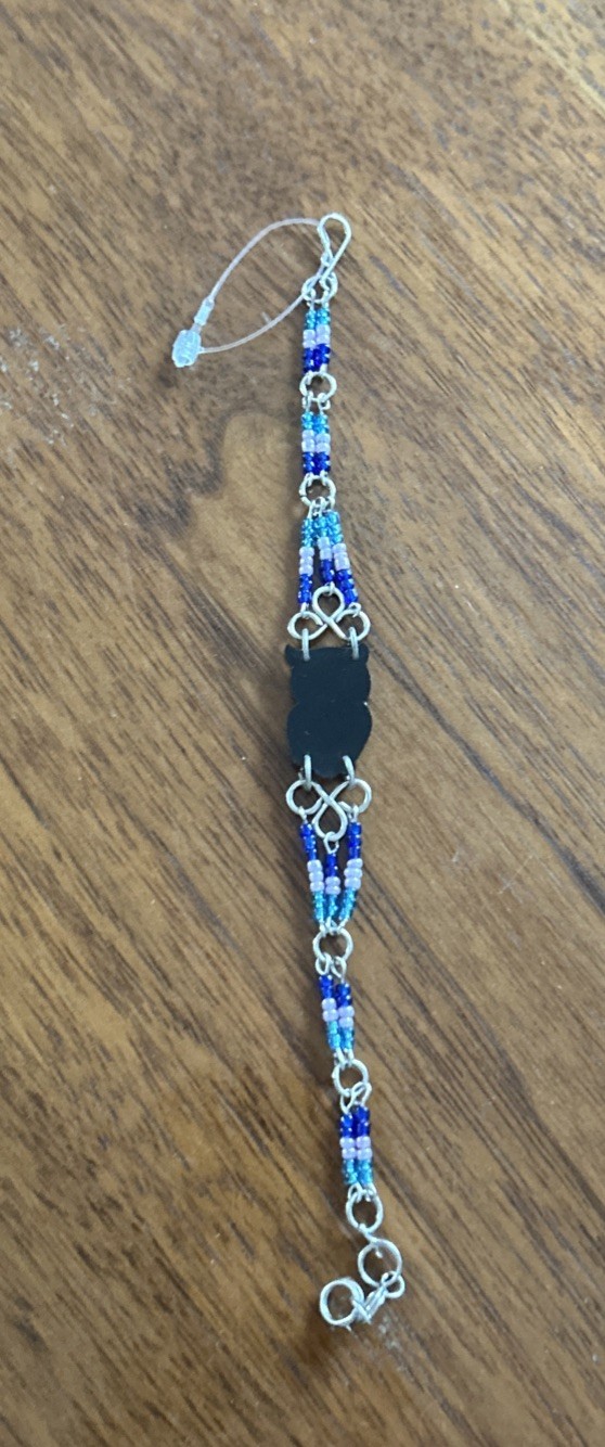 Handmade Beaded Bracelet With owl Charm
