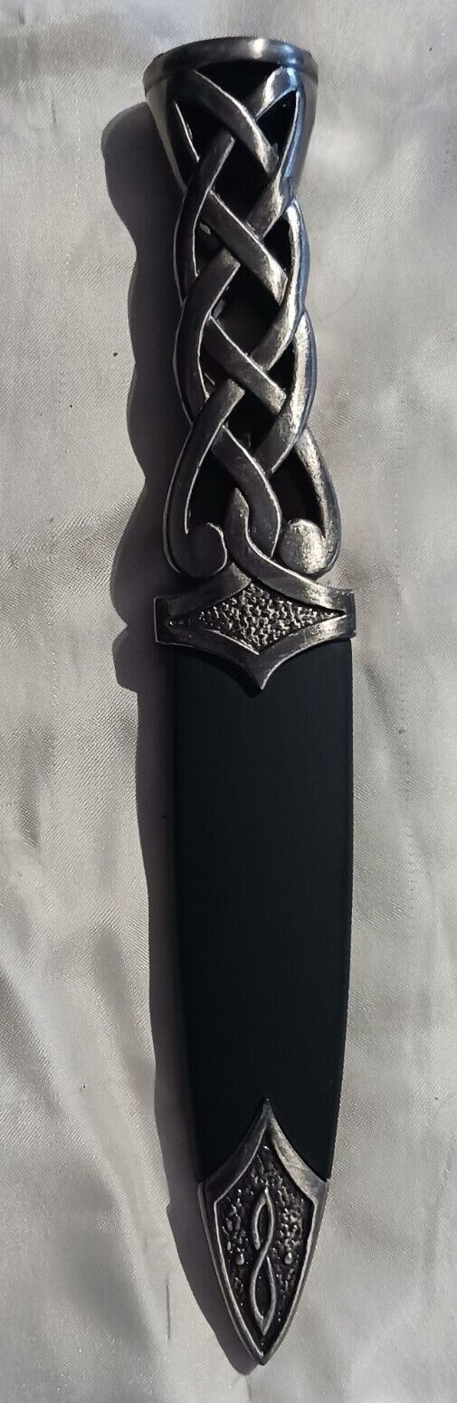 Pewter Celtic Knot Sgian Dubh - Tomahawk