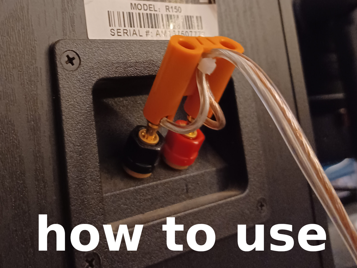 Two Dual Banana Plug Binding Post Speaker Cable Connector