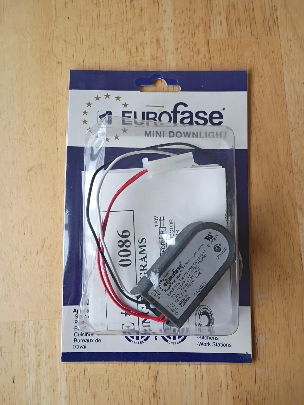 Eurofase  TRANSFORMER, 80W 0086 New In Package