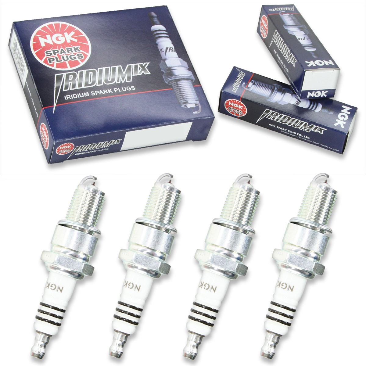 4pcs BSA JUNIOR NGK Iridium IX Spark Plugs Kit Set Engine lp