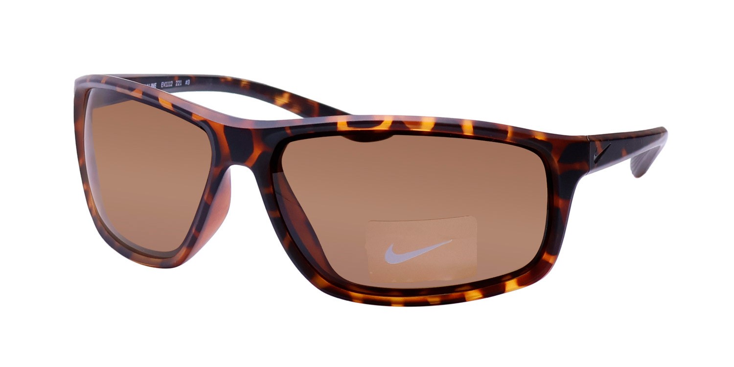 NEW NIKE ADRENALINE EV1112 SUNGLASSES FULL-RIM TORTOISE 221 UNISEX WRAP PLASTIC