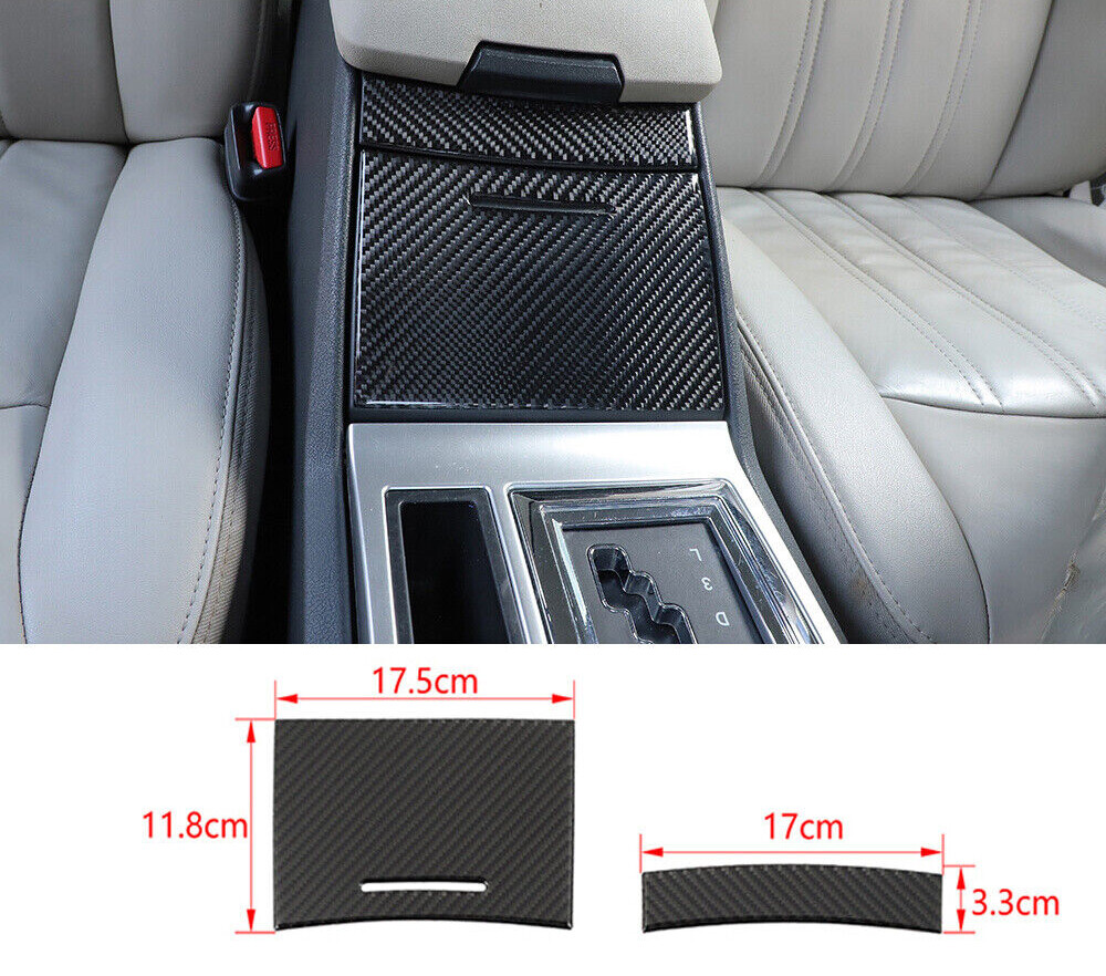 Carbon Fiber Storage Box Cover Trim For Dodge Charger 06-10 /Chrysler 300C 04-09