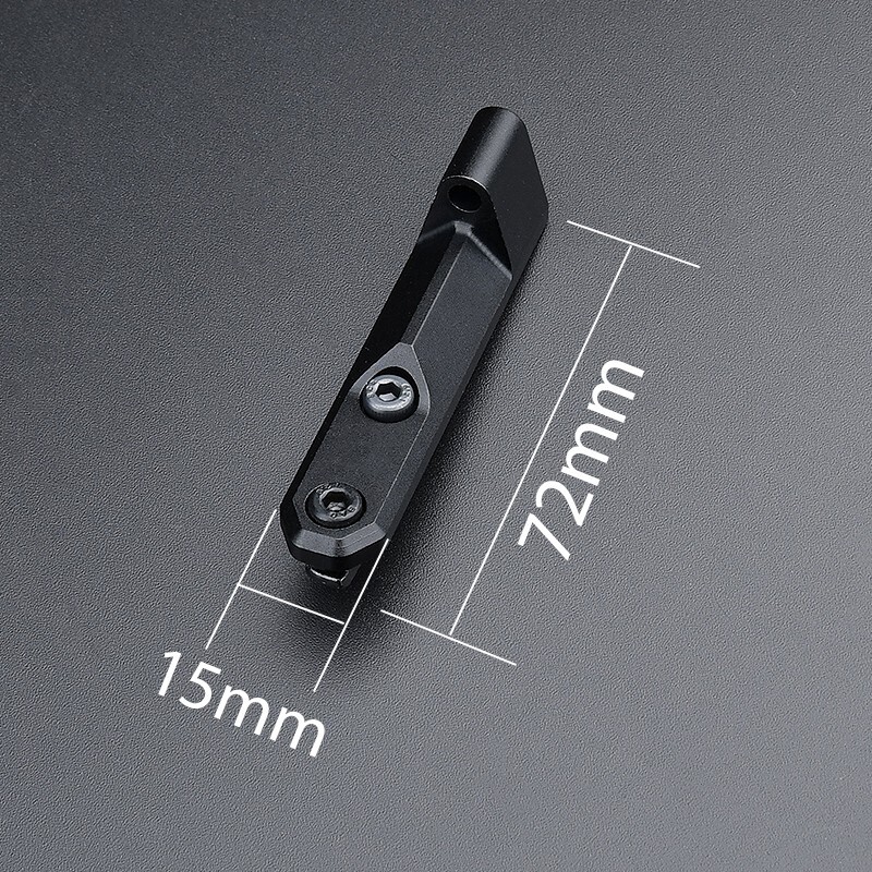 Tactical M640 M340 Flashlight Offset Mount Mlok keymod Rail Base Scout Light