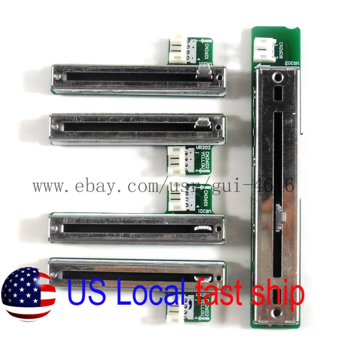 5PCS CH1 CH2 CH3 CH4 X FADER FOR Pioneer DJM 800 DWX2537 2538 2539 2540 2541