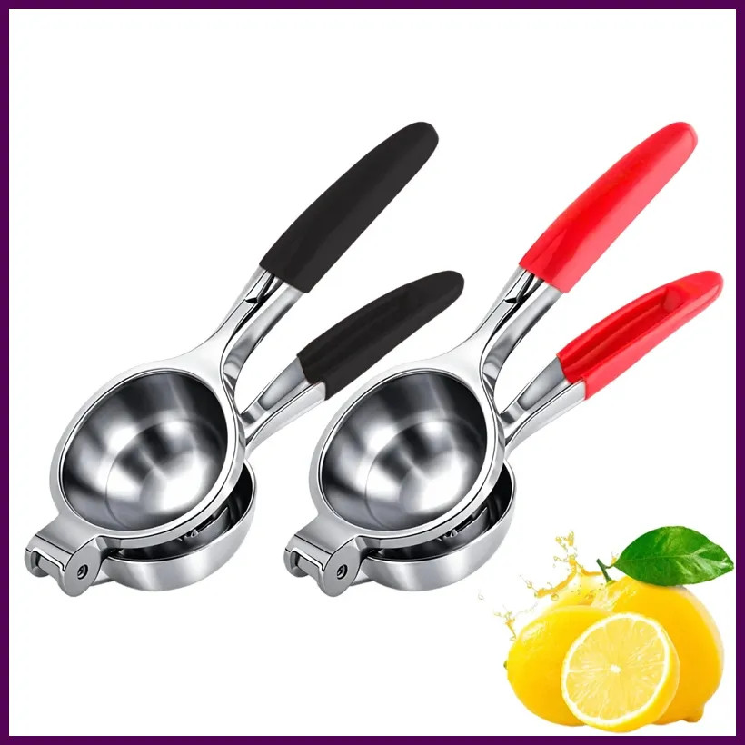 Extra-Large Size Lemon Squeezer, Heavy Duty Manual Stainless Steel Juicer, Hand