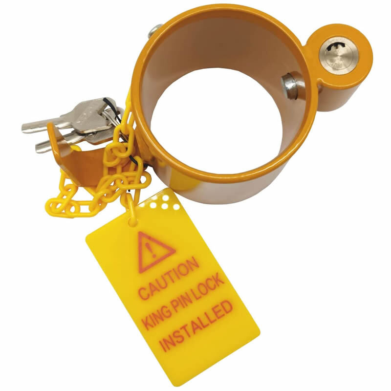Heavy Duty Semi Trailer 5th Wheel Kingpin Lock - Fits Truck Trailer 2" Kingpins