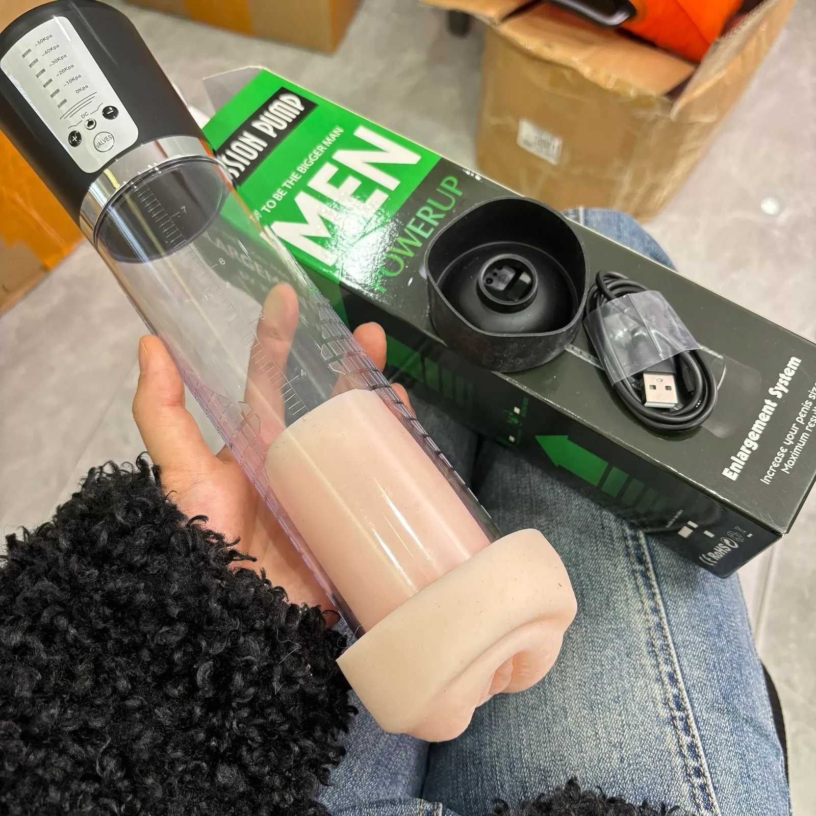 Penis Pump for Male Vacuum Enhancement Enlargement Penis Enlarger BDSM Stretcher