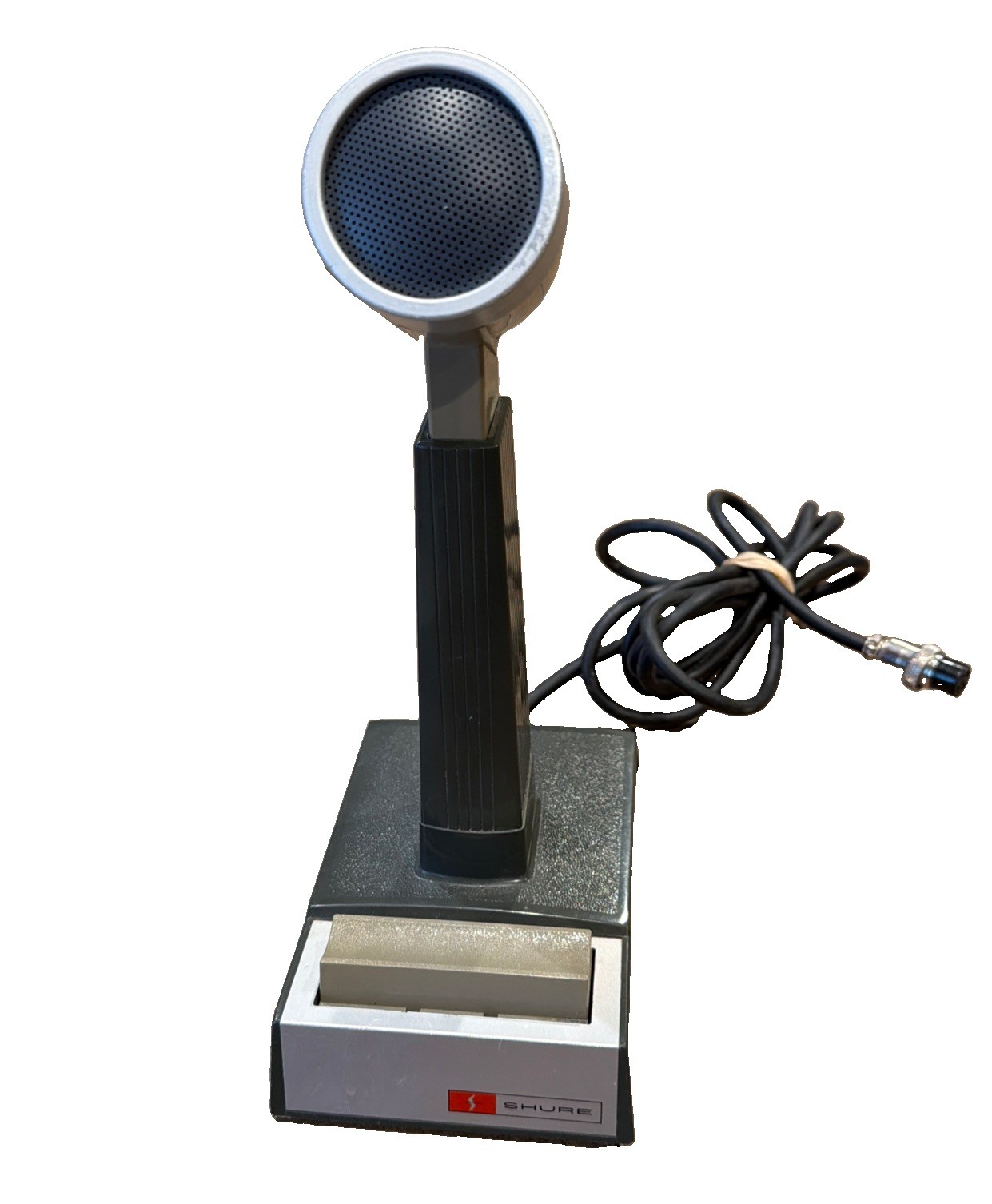 Vintage Shure Brothers #444 Controlled Magnetic Desk Microphone Ham CB Radio Mic