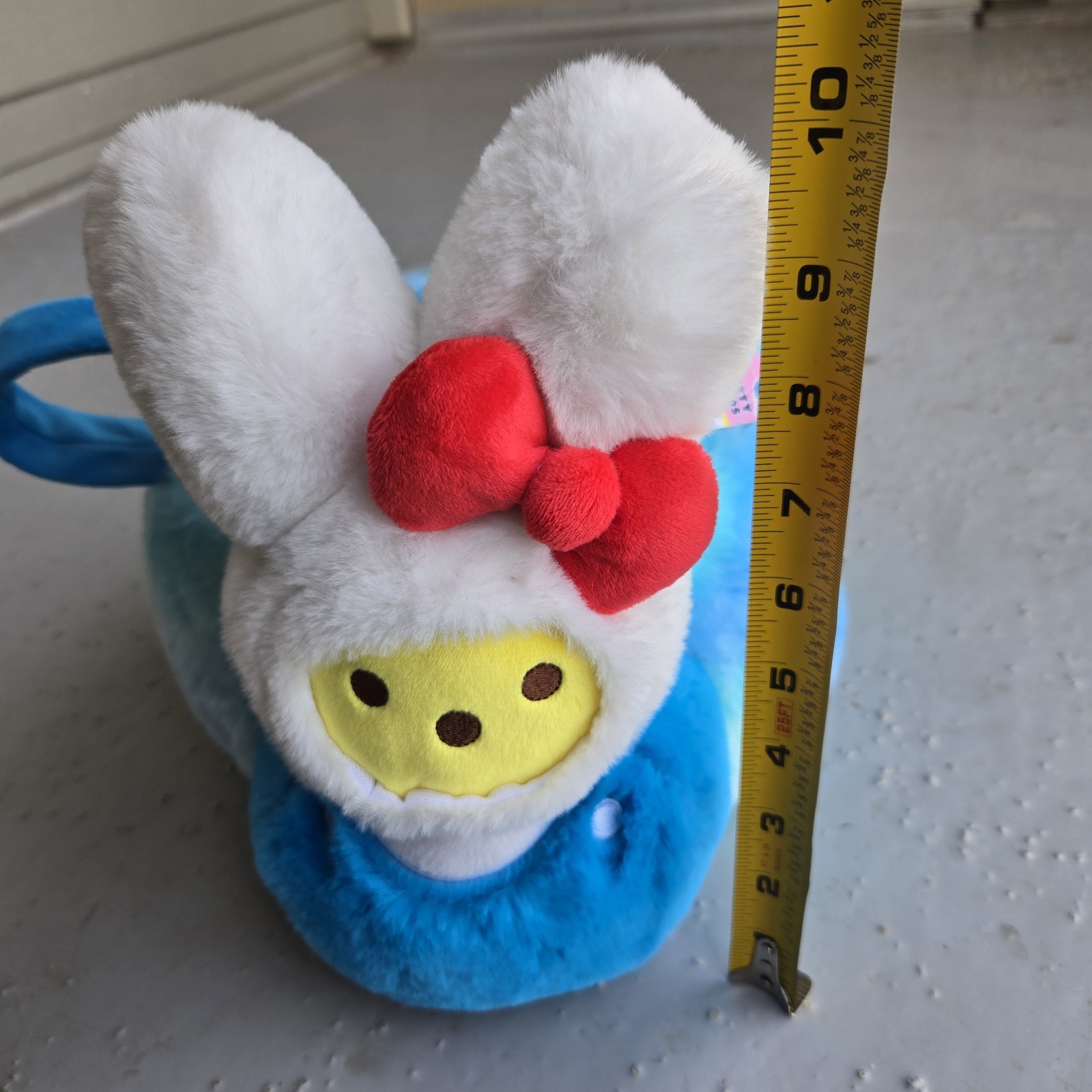 NEW Peeps x HELLO KITTY Easter Basket w/ Handle Bunny Rabbit Plush Basket Blue