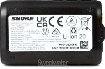 Shure SB900C Rechargeable Lithium-ion Battery Pack