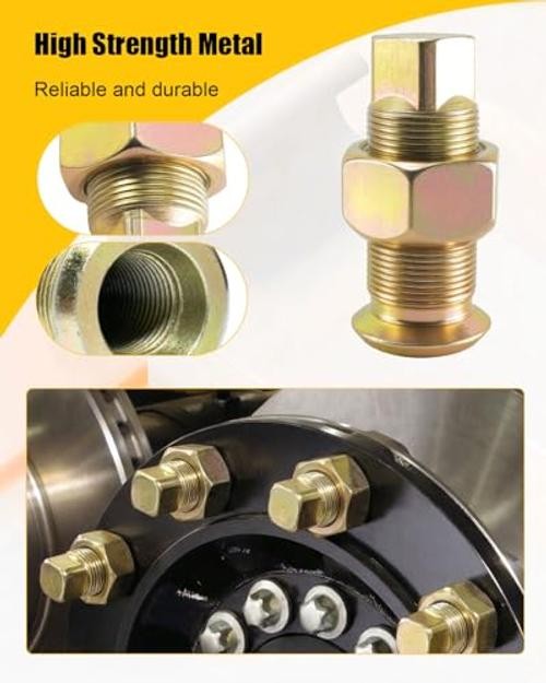 Wheel Outer Inner Cap Nut Set Fit for Stud Piloted Wheel Cap Nut Inner +Outer