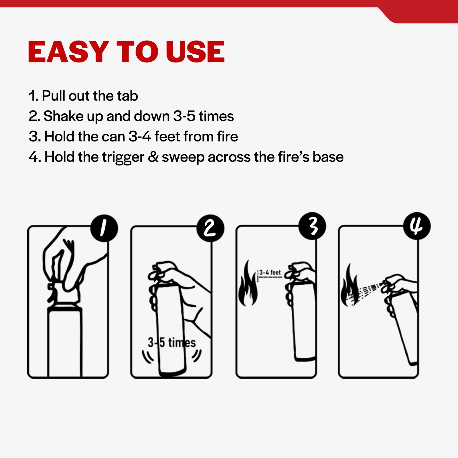 2 Pack Portable Fire Extinguisher Spray Mini for Home Kitchen Car Safety
