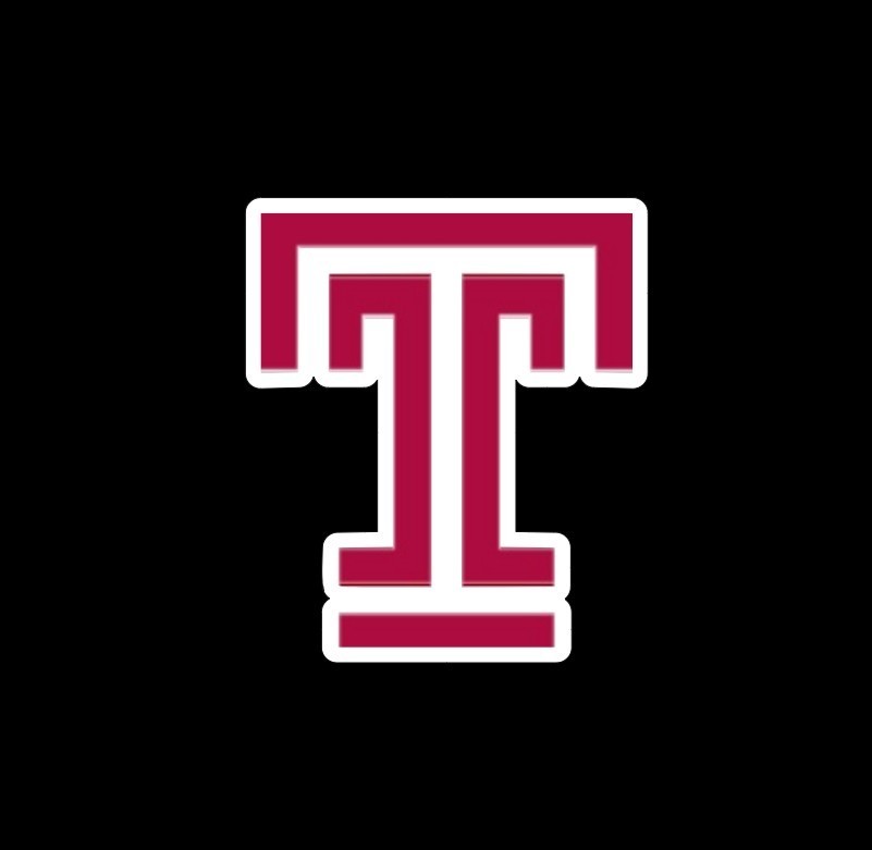 Temple University Owls Football Sticker Die Cut Laminated