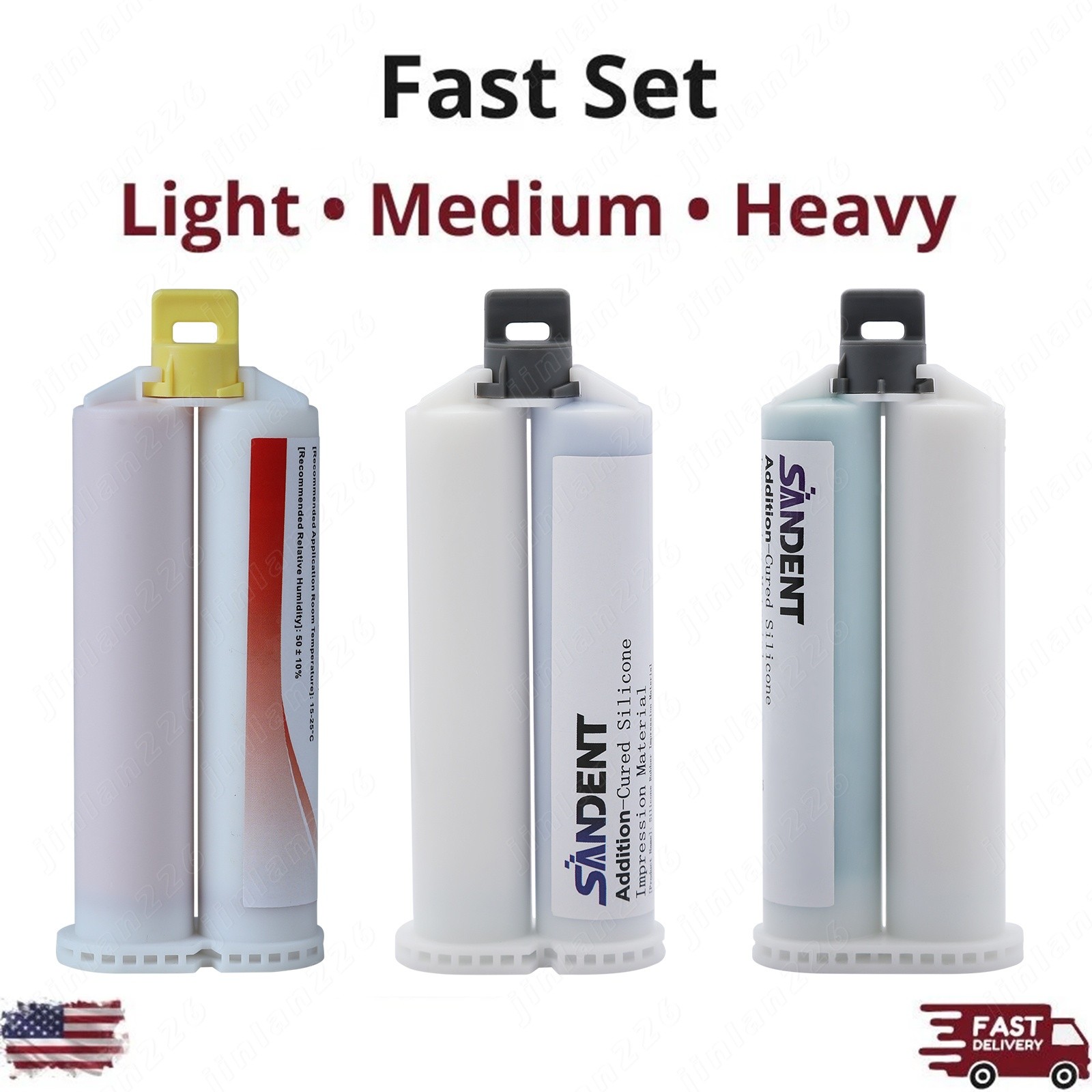 1-4 50ML VPS Impression Material Light/Medium/Heavy Body Fast/Regular Set HP PVS