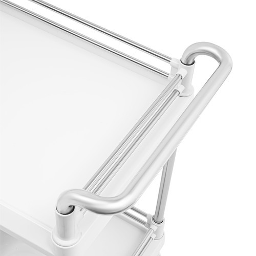 Professional Medical Trolley Cart Mobile Utility Cart with Wheels & Basins USA