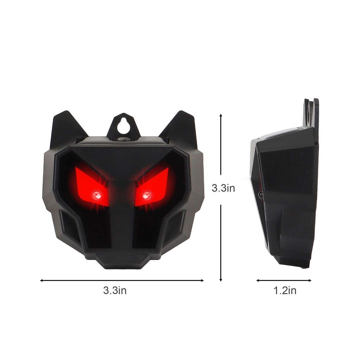 2 X Solar Predator Guard Light Red LED Deterrent Light Night Animal repeller US