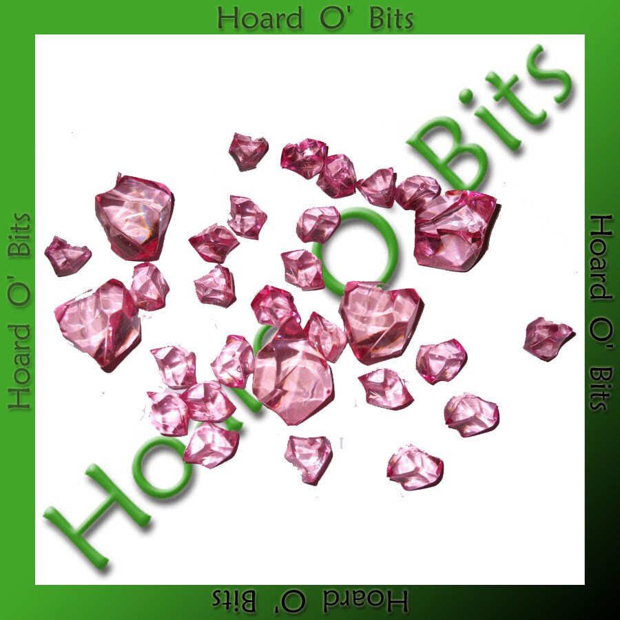 3SG-2145 CRYSTALLINE COUNTERS PINK (5/25) - Three Sage Games