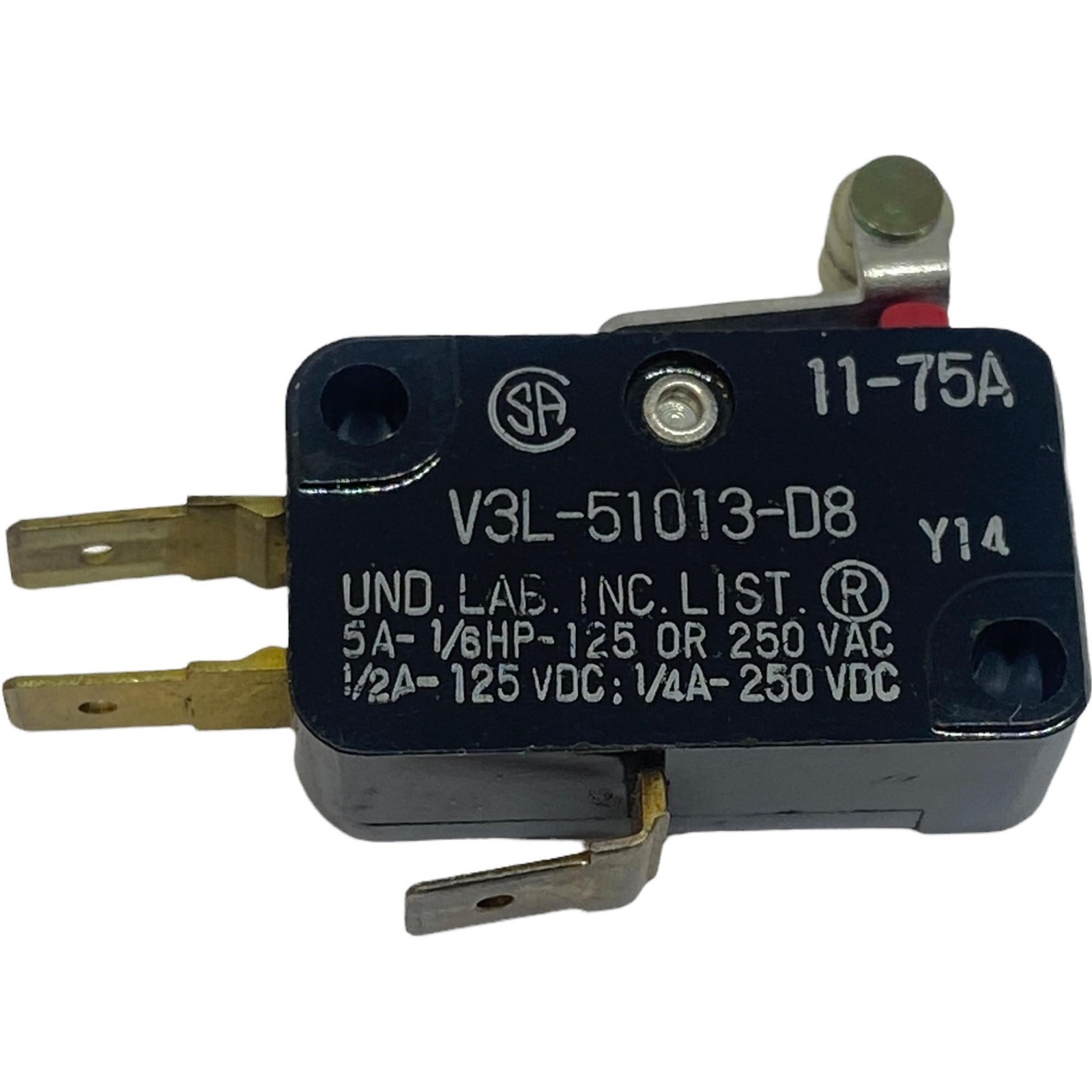 V3L-51013-D8 Honeywell SPDT Microswitch 5A/125Vac/250Vac