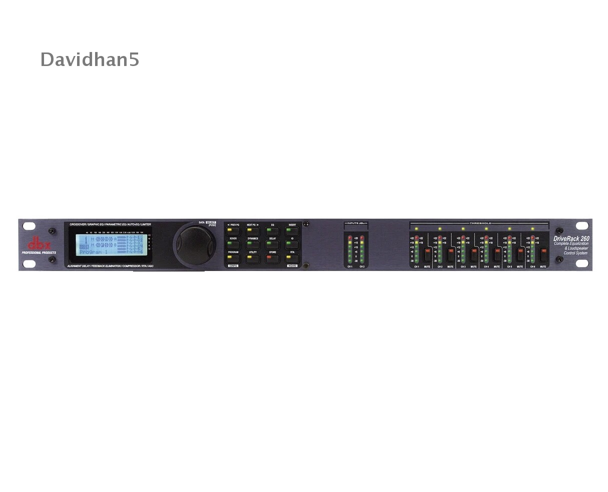 DBX Drive Rack 260 DriveRack 2x6 Speaker Management Processor PROAUDIOSTAR New