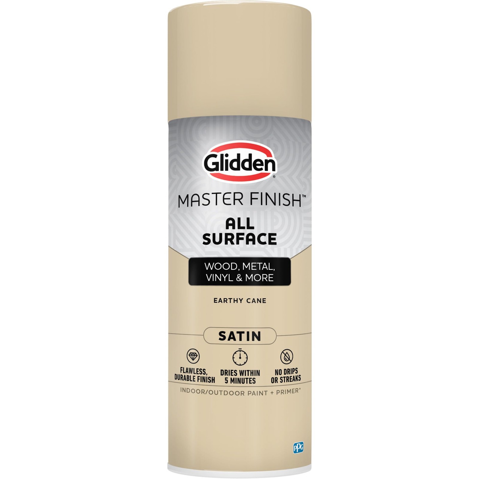 Satin All Surface Spray Paint and Primer - 12 oz. Earthy Cane Color