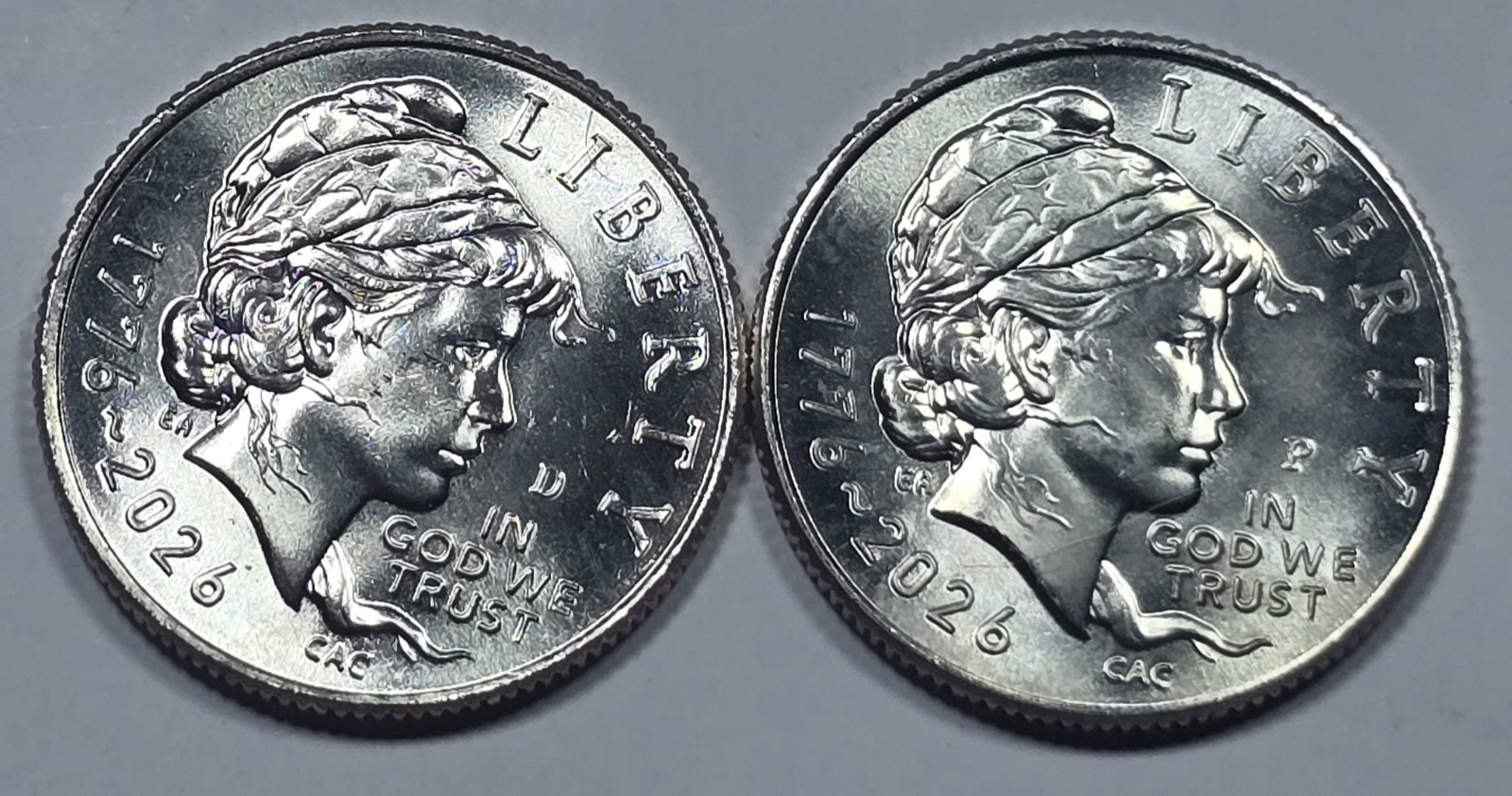2026 P & D Mint Semiquincentennial Dimes Uncirculated 2 coins from OBW Bank Roll