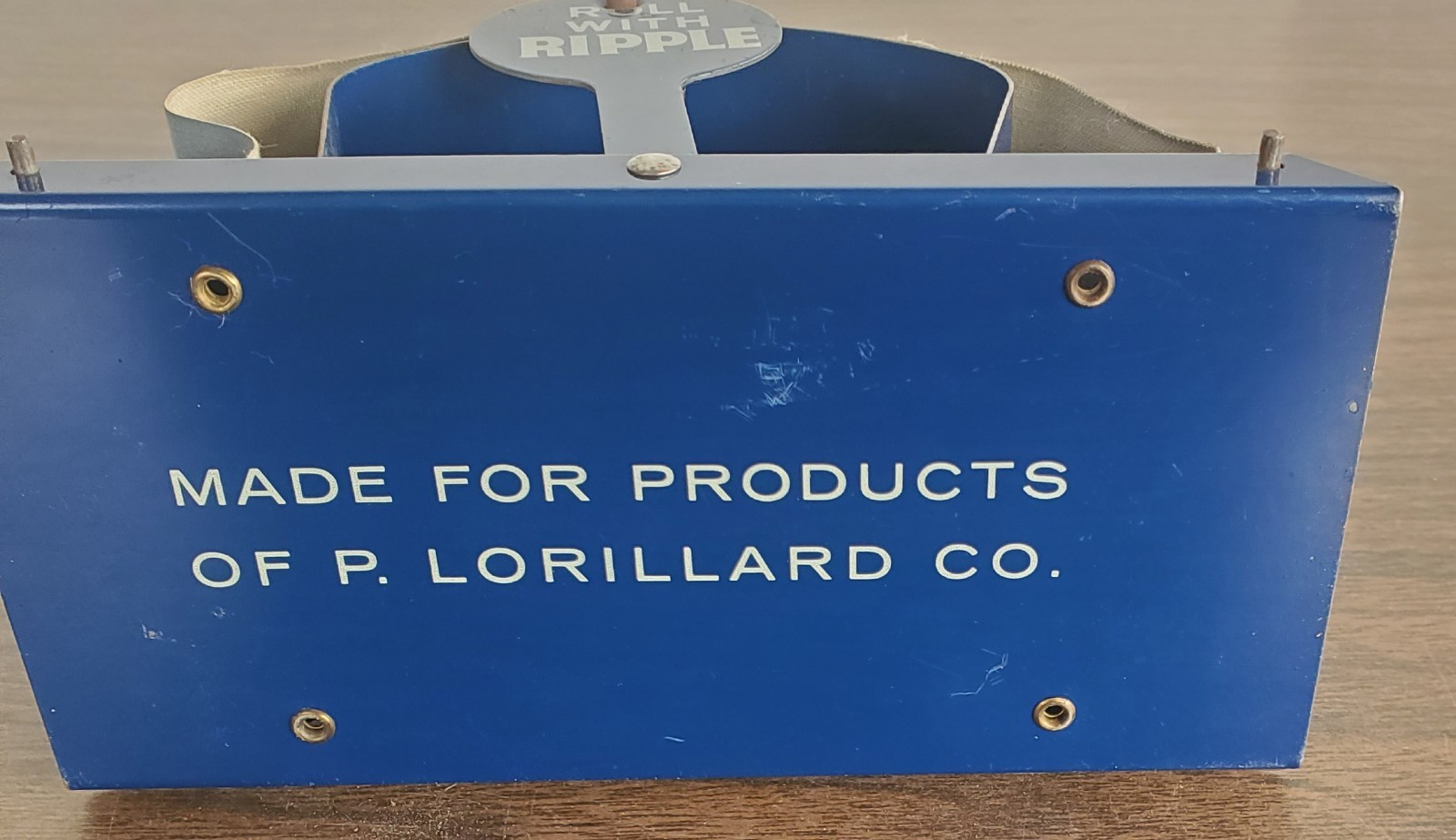 Vintage Lorillard Company Ripple Cigarette Rolling Machine Roller
