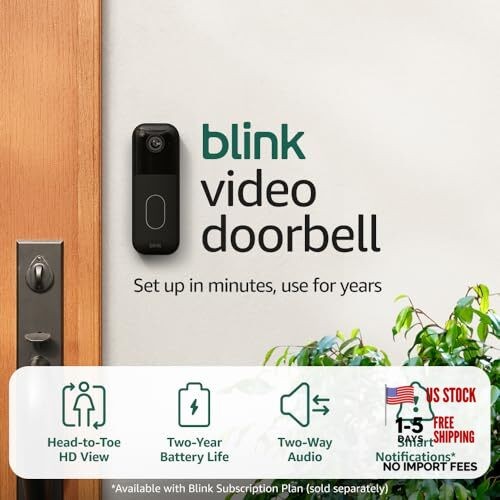 Video (newest model) – Head-to Doorbell Black System (Doorbell + Sync Module)