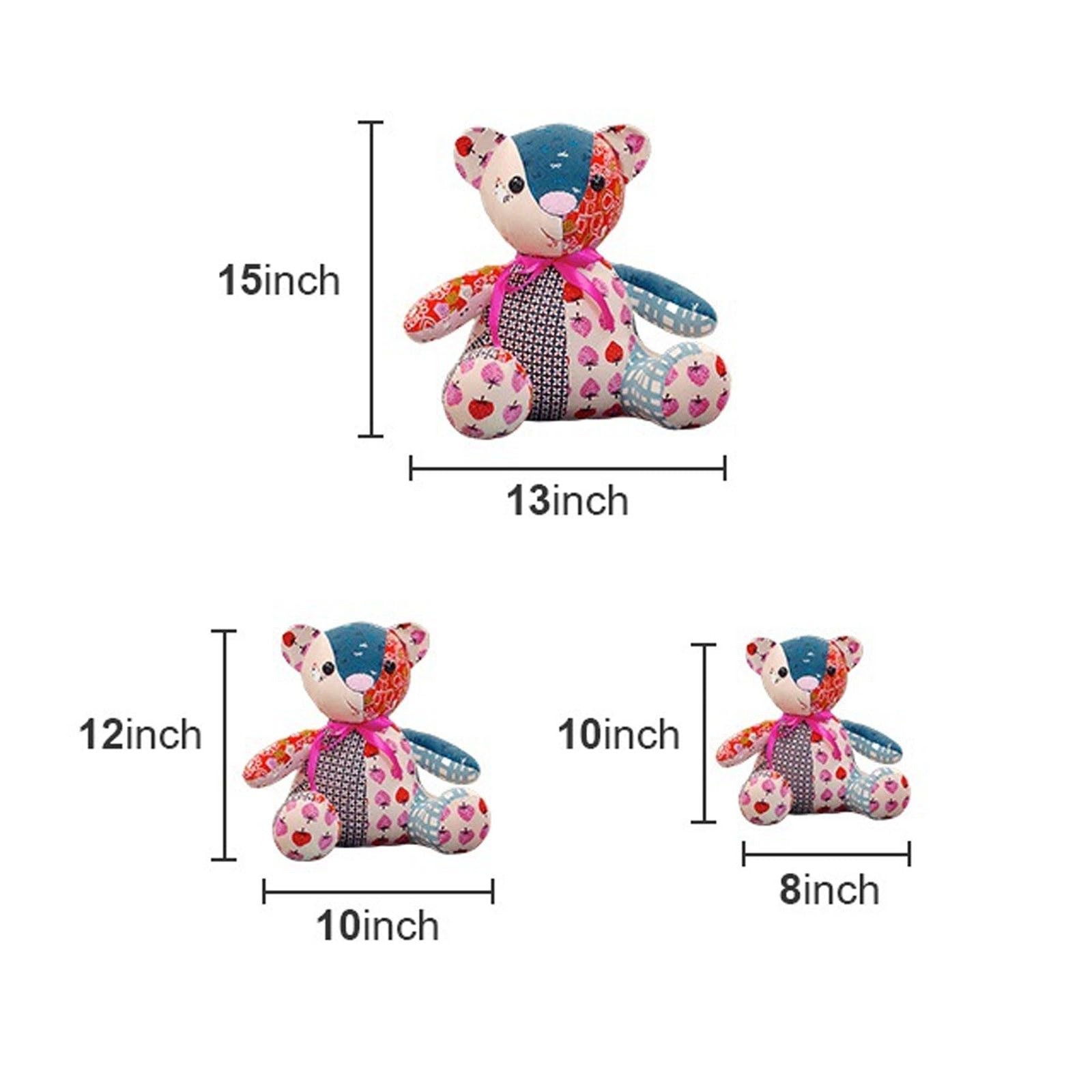 10 Pcs Memory Bear Sewing Patterns Template Memory Bear Acrylic Template Rule...