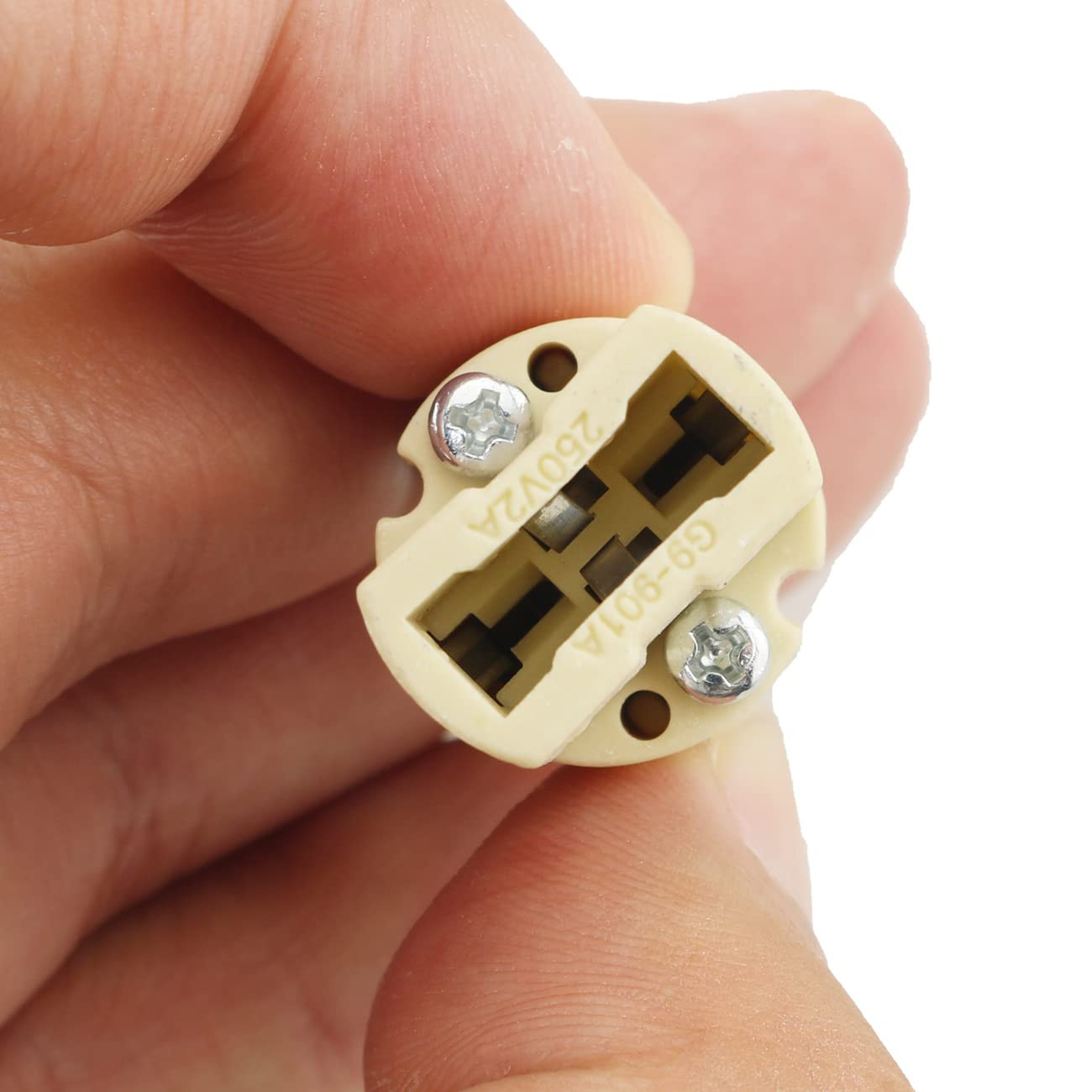 G9 Base Socket 5PCS G9 Ceramic Lamp Base Holder Connector, Led Halogen Light La