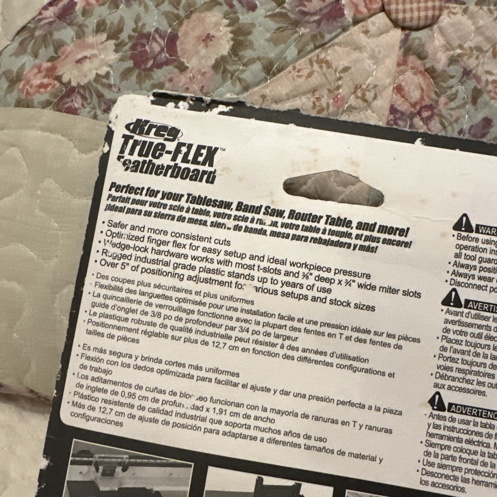 Kreg True-Flex Featherboard Exclusive Wedgelock Hardware- Single