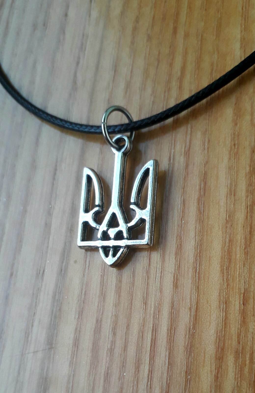 Pendant Trident Silver symbol Tryzub Trident Ukrainian coat of arms Gift 1"