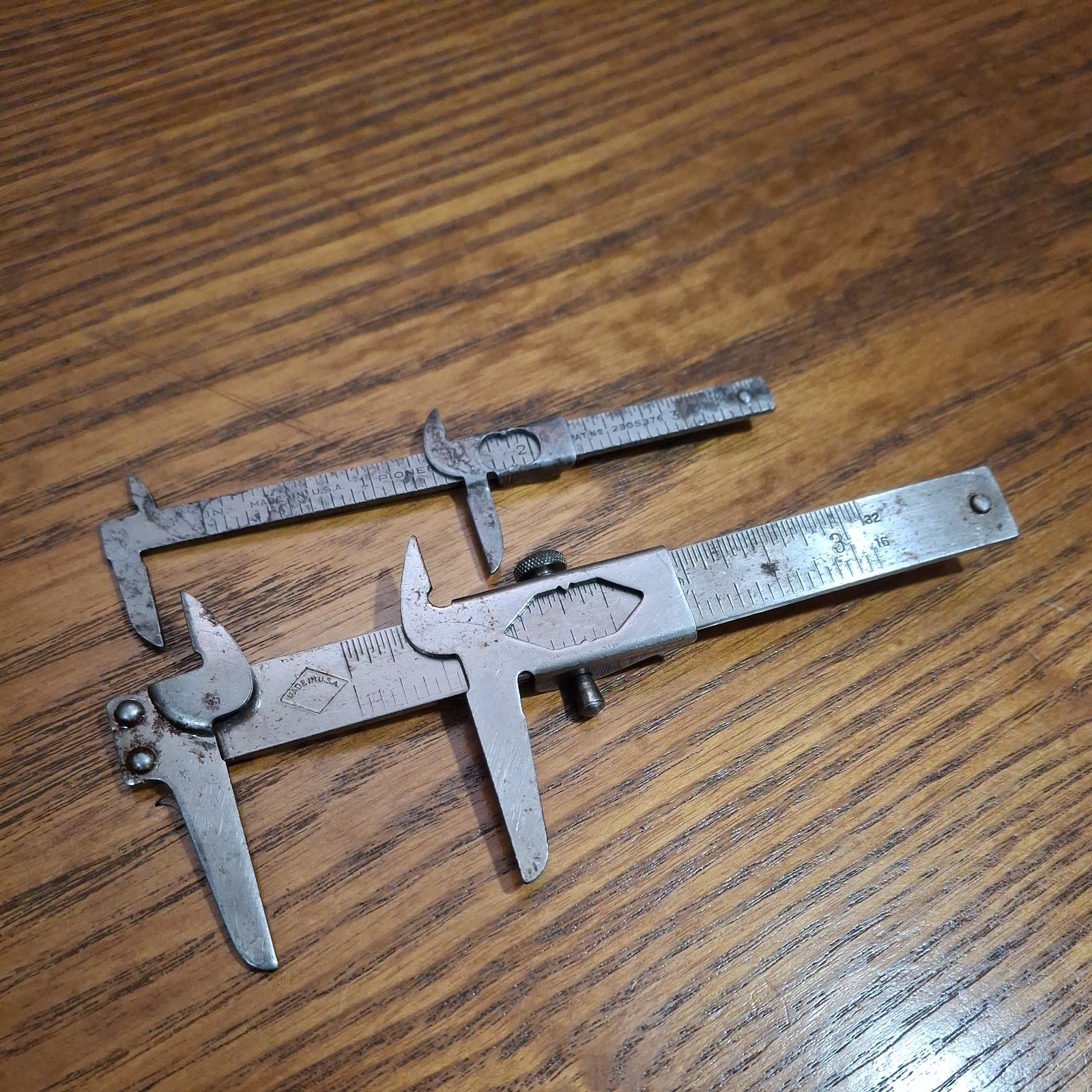 Lot of 2 Vintage Calipers Made In USA 3 Inches