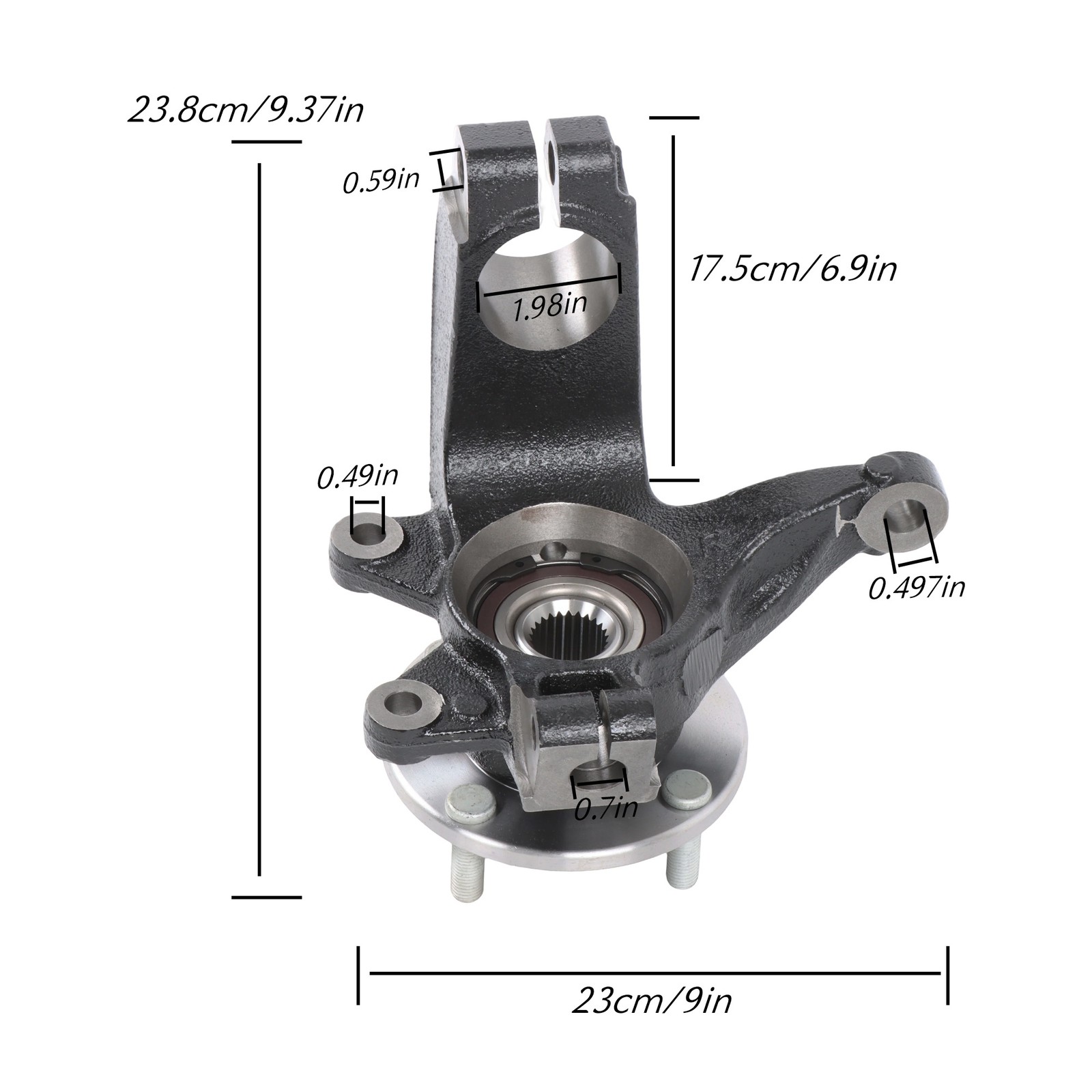 Labwork Front passenger side Loaded Steering Knuckle for 2006-2011 Ford Focus
