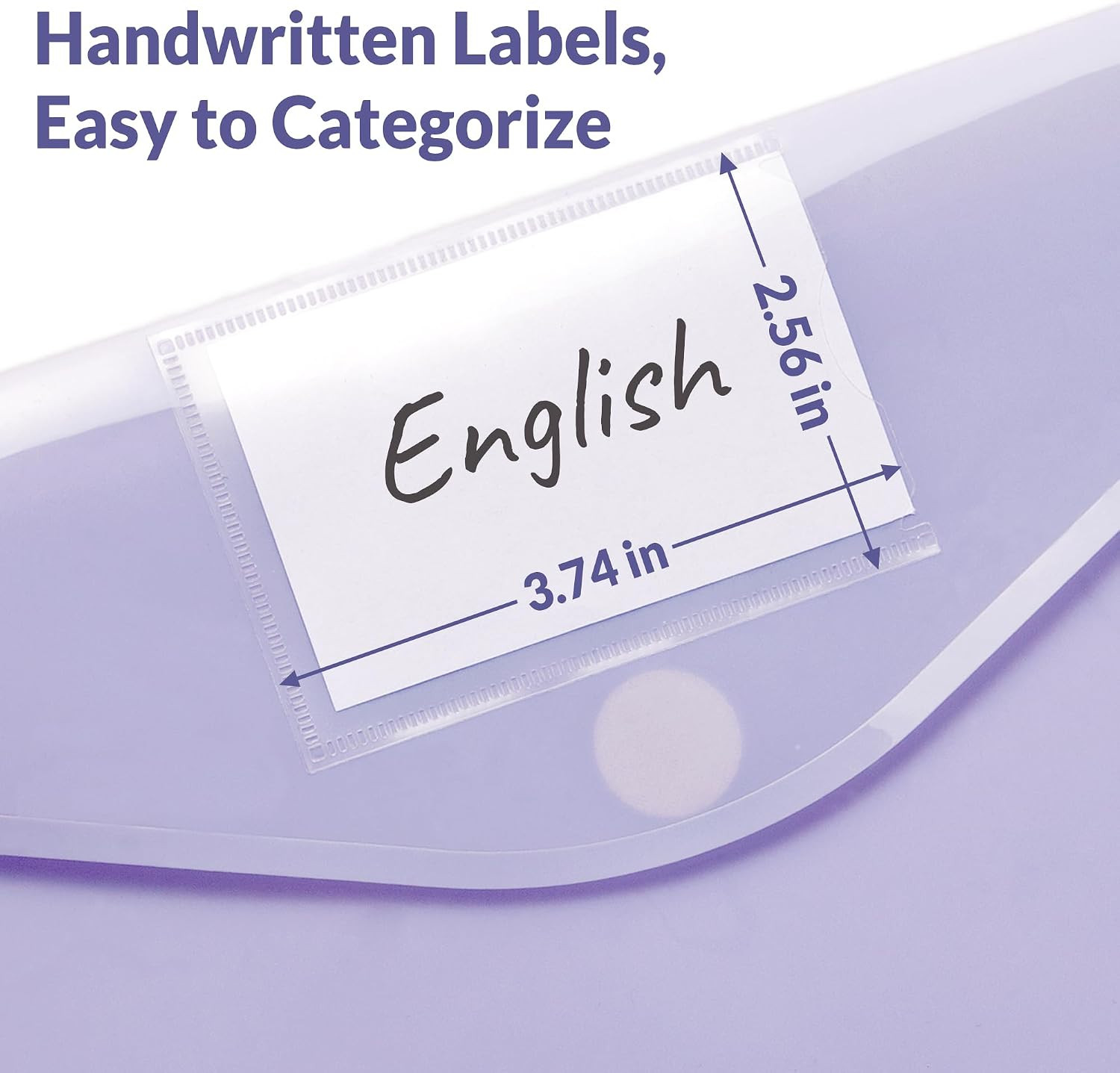 6 Pack Plastic Envelopes, Folders for Document for A4 Letter Size, Poly File Fol