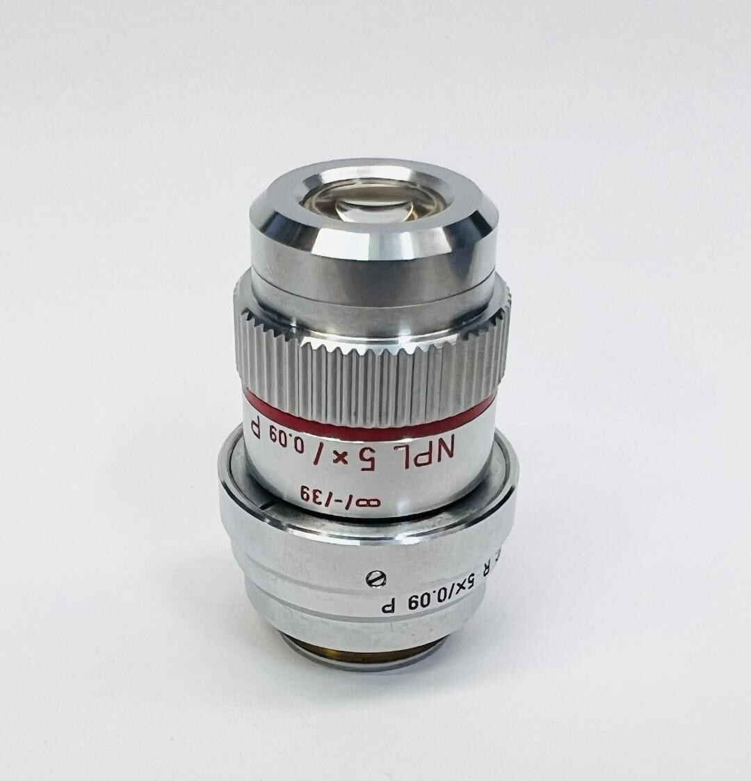Leitz NPL 5X/0.09 P Microscope Objective Lens Infinity Corr. ICR Polarizing DIC