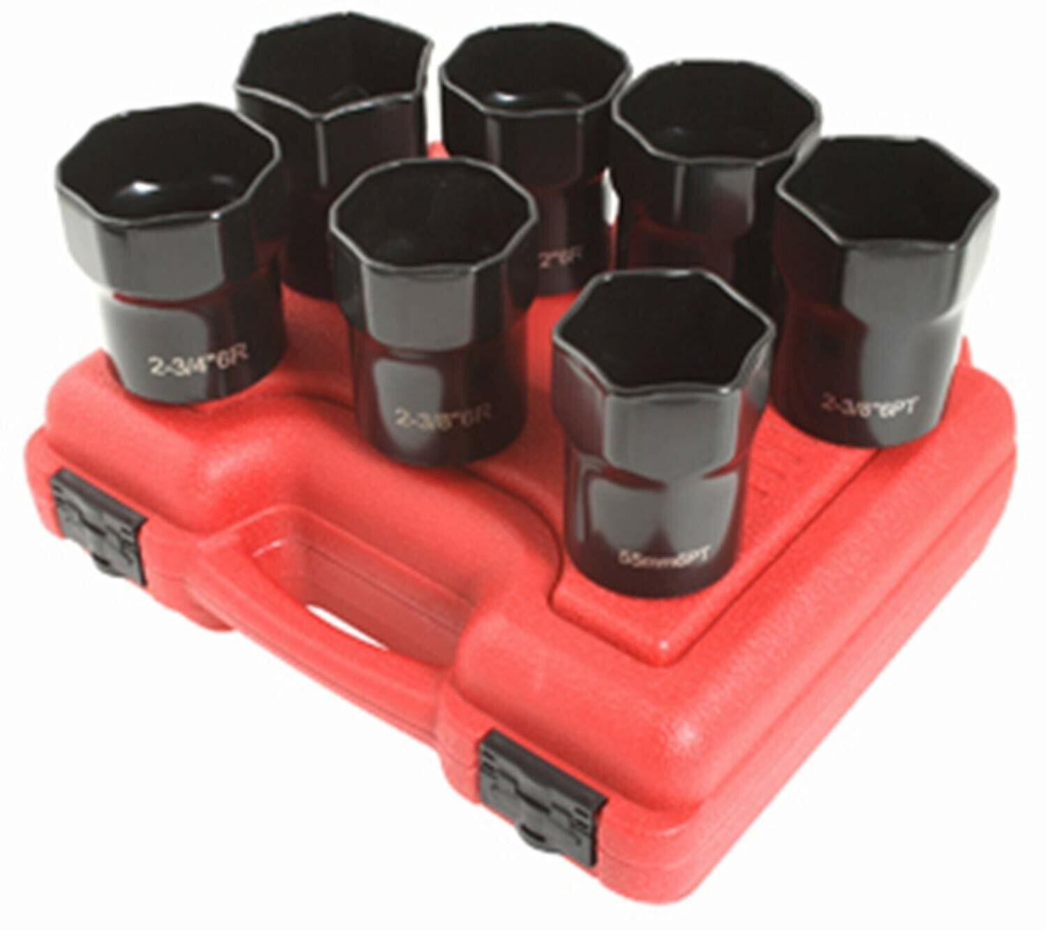 SUNEX TOOLS 2847 7pc 1/2" Drive Wheel Bearing Locknut Sockets Tools Set NEW
