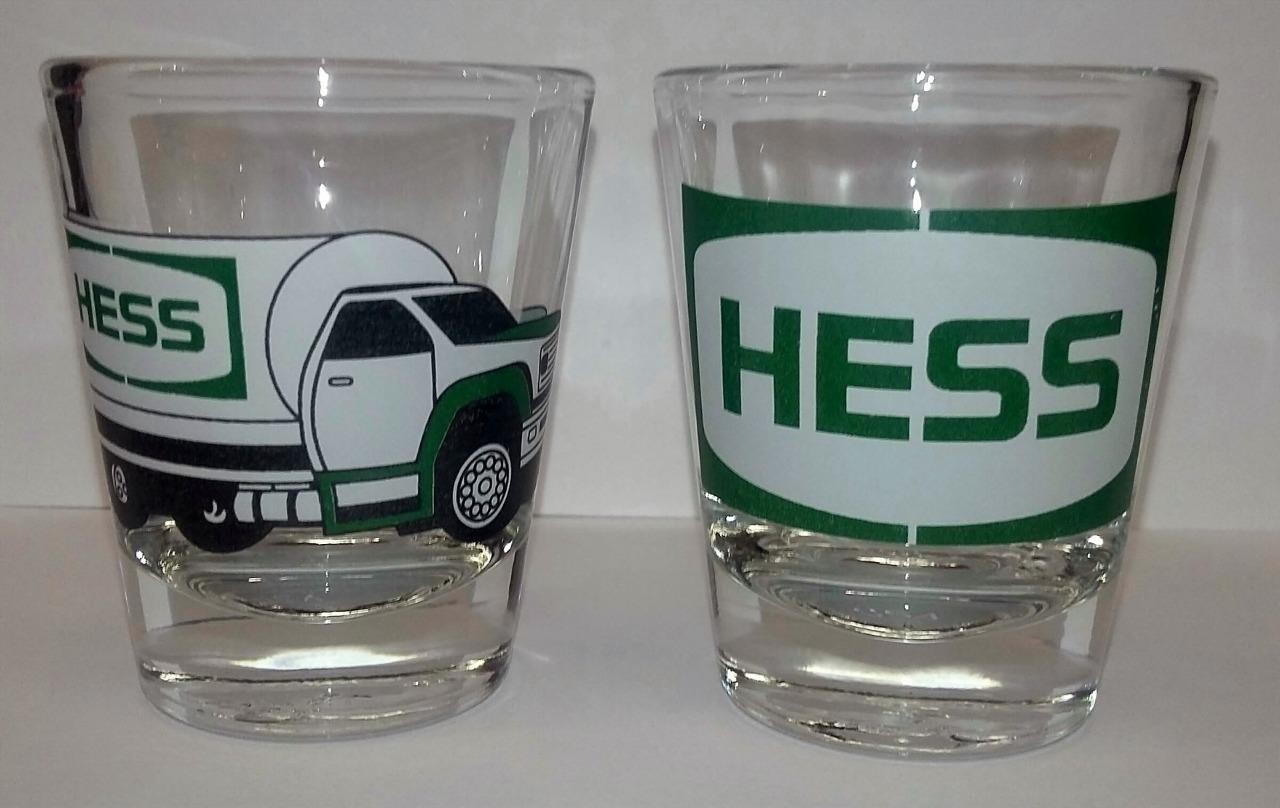 Set of 2 Hess Gasoline  1½ Shot Glass