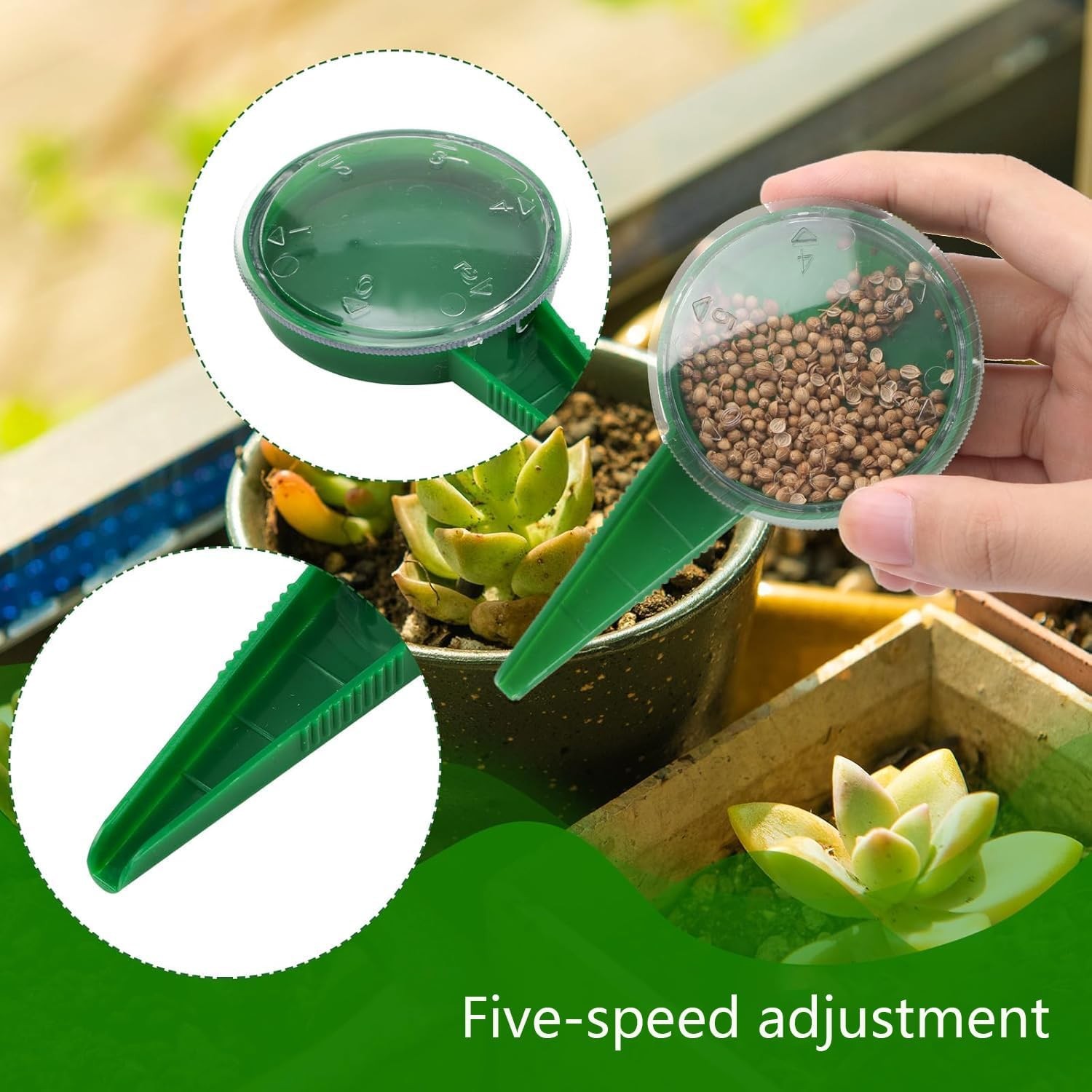 17 PCS Mini Seed Spreader, New Gardening Spreaders, Sowing Gerrn